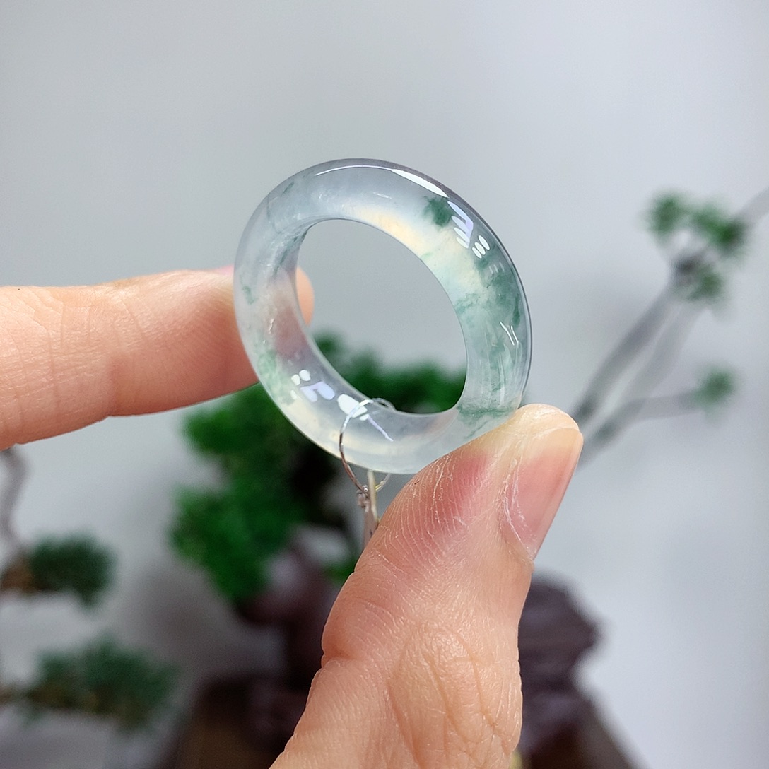 翡翠戒指未镶嵌22-23号