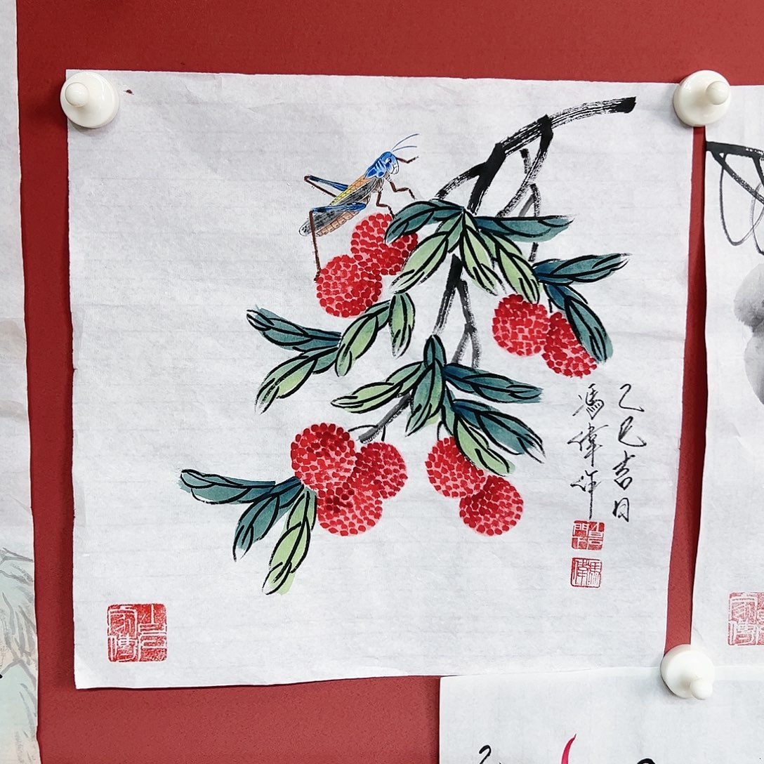 国画冯伟老师亲笔手绘作品慧