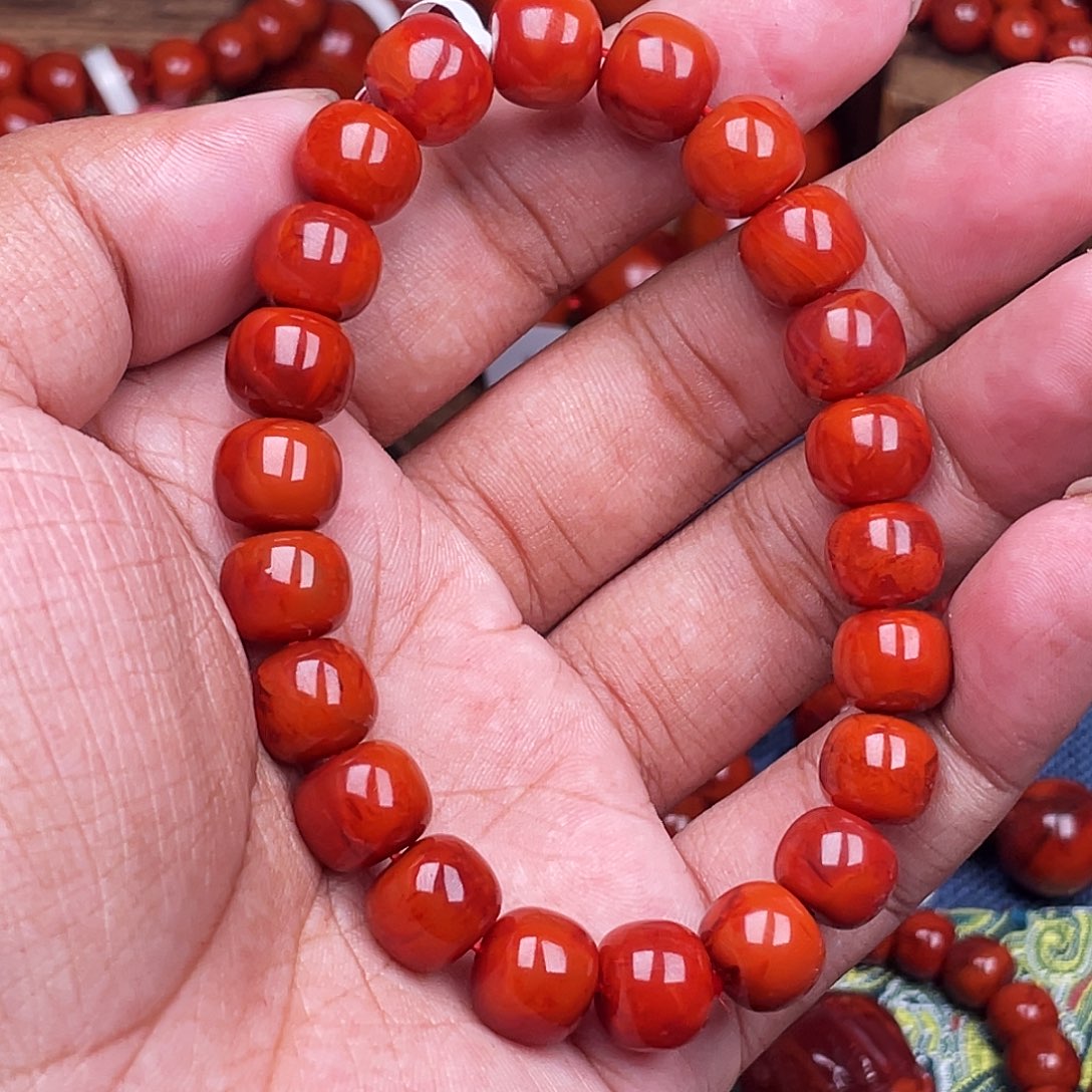 Z***e南红玛瑙未镶嵌手链南红瓦西卡10老型原矿