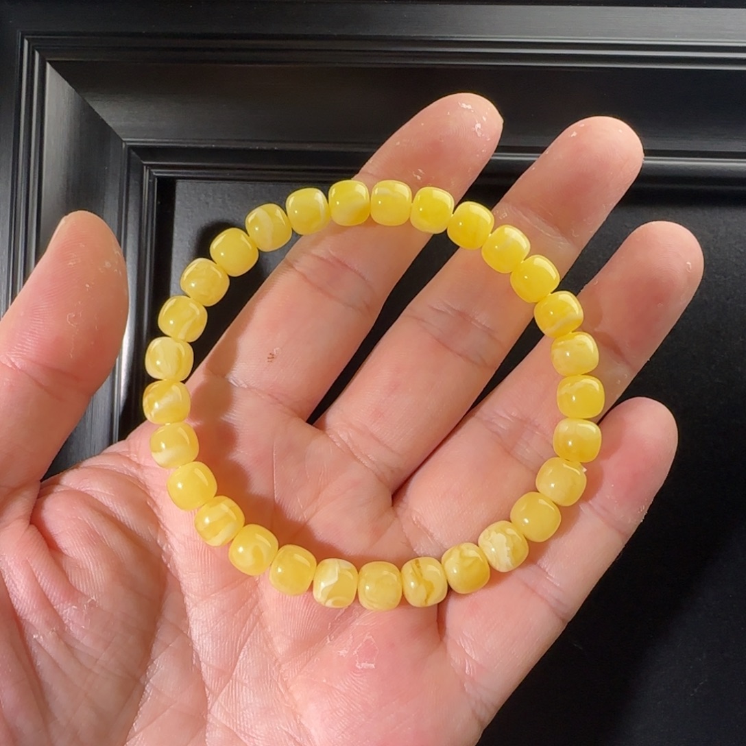 大***.琥珀未镶嵌手串09