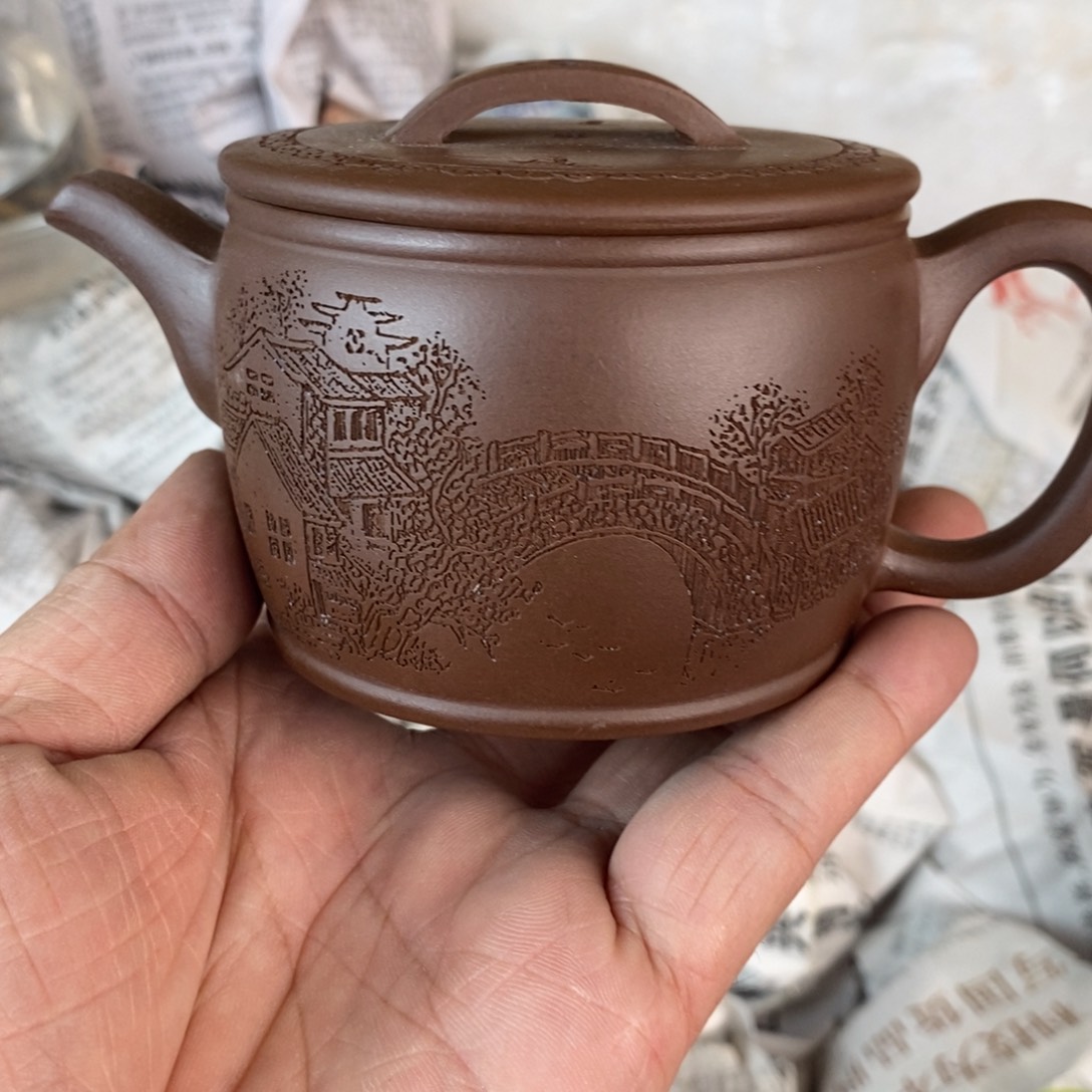茶壶紫砂宜兴紫砂壶qq200cc