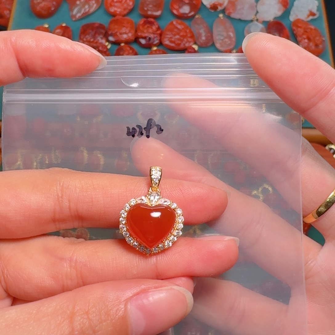 南红玛瑙南红银S925镶嵌