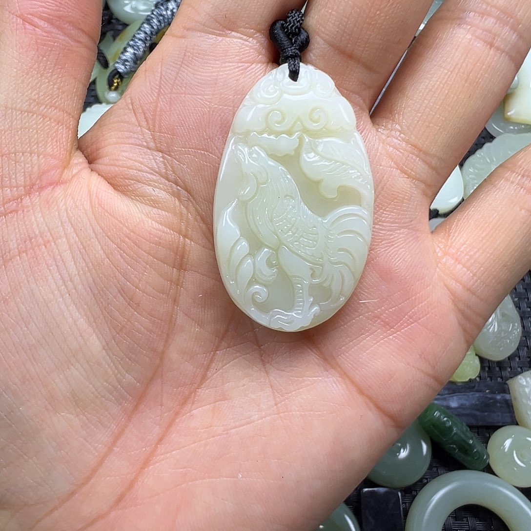 和田玉未镶嵌吊坠(不含链)福利漏，卡41.4