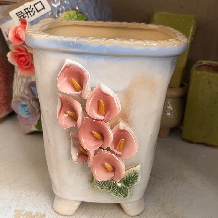 粗陶材质多肉花盆