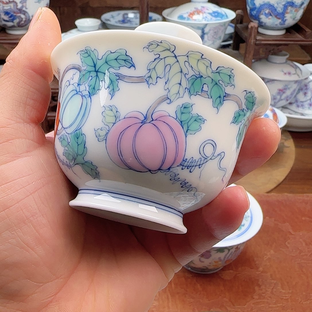 主人杯叶*主人杯盖碗