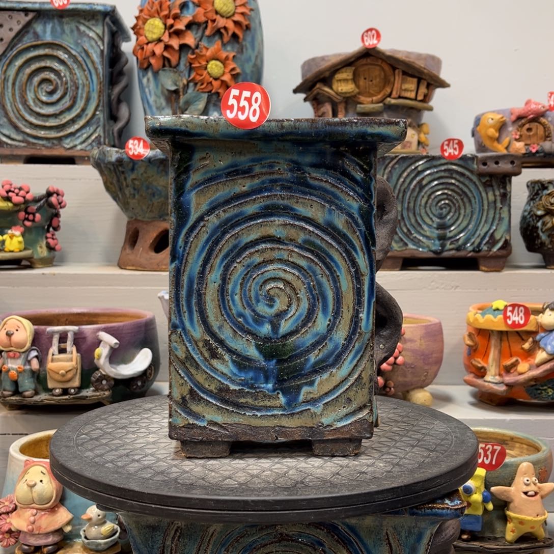 陶瓷陶然花盆特价558号