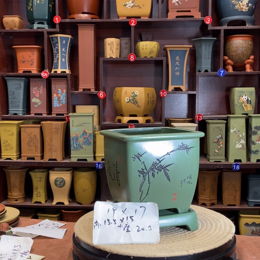 紫砂花盆紫砂花盆