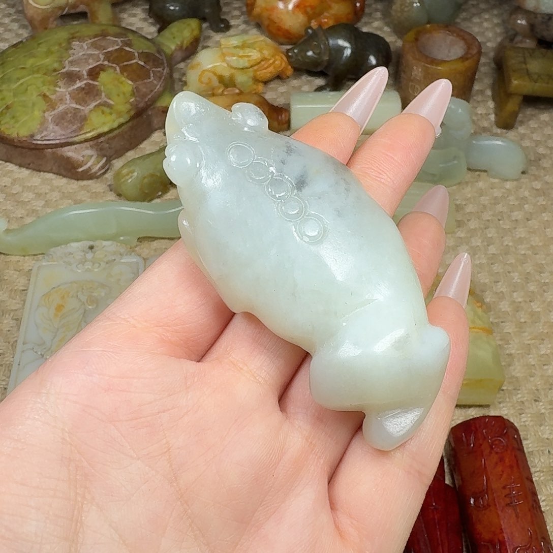 白玉菩提吊坠挂件