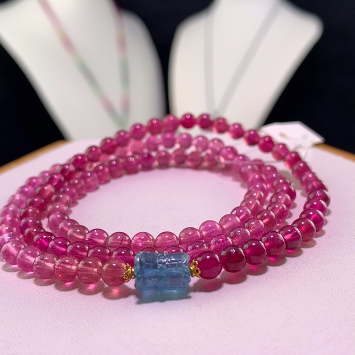 双色碧玺手链未镶嵌