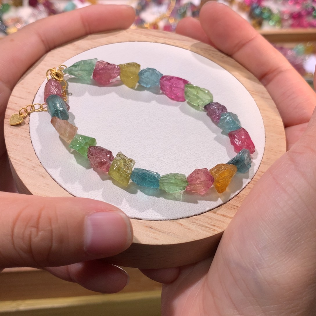 超***囡手链未镶嵌碧玺手串