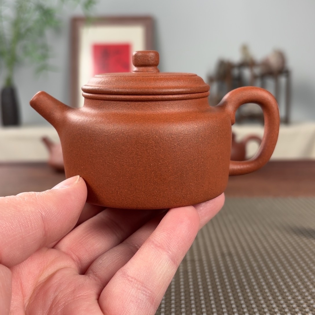 紫砂茶壶习*微瑕黄龙山原矿紫砂壶