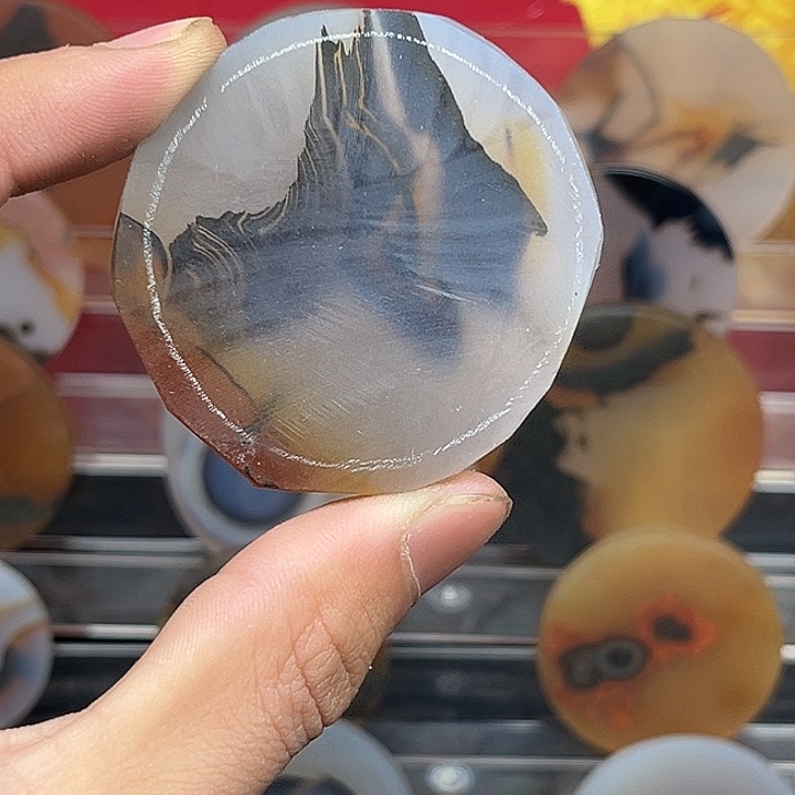 天***阁玛瑙/玉髓合金天然象形玛瑙无事牌天然象形玛瑙无事牌