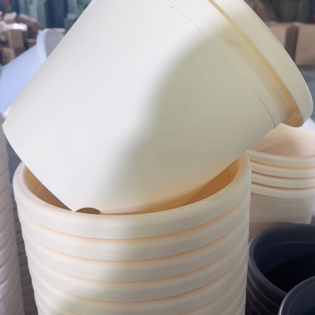 树脂四季盆5#无拖米黄3