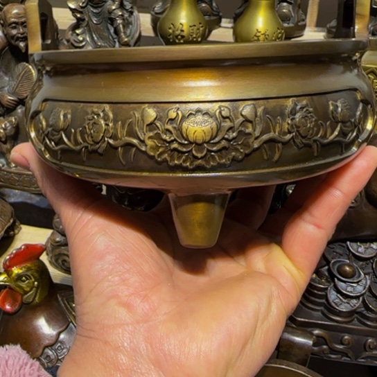 锦**花黄铜家居，小摆件