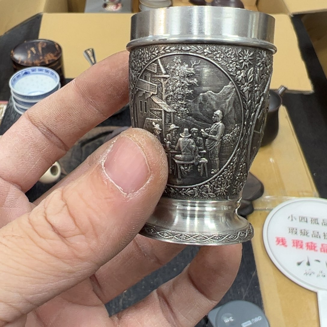 锡中古工艺品摆件