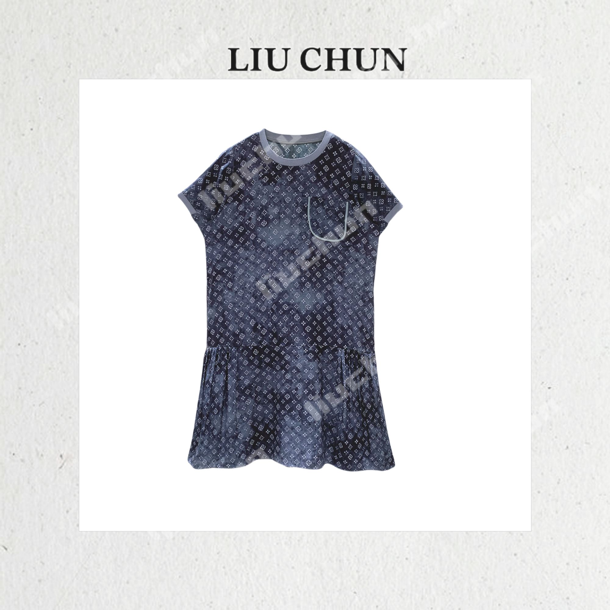 【四叶草单口袋】CHUN家夏款气质轻奢宽松桑蚕丝双绉连衣裙