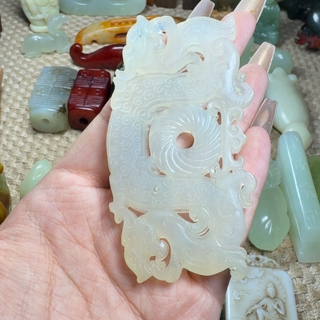 吊坠白玉菩提挂件