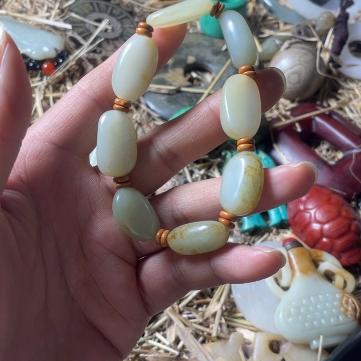 和田玉未镶嵌吊坠(不含链)