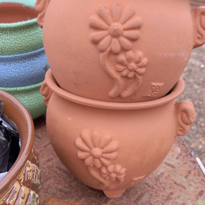 红陶花盆 高度 口径