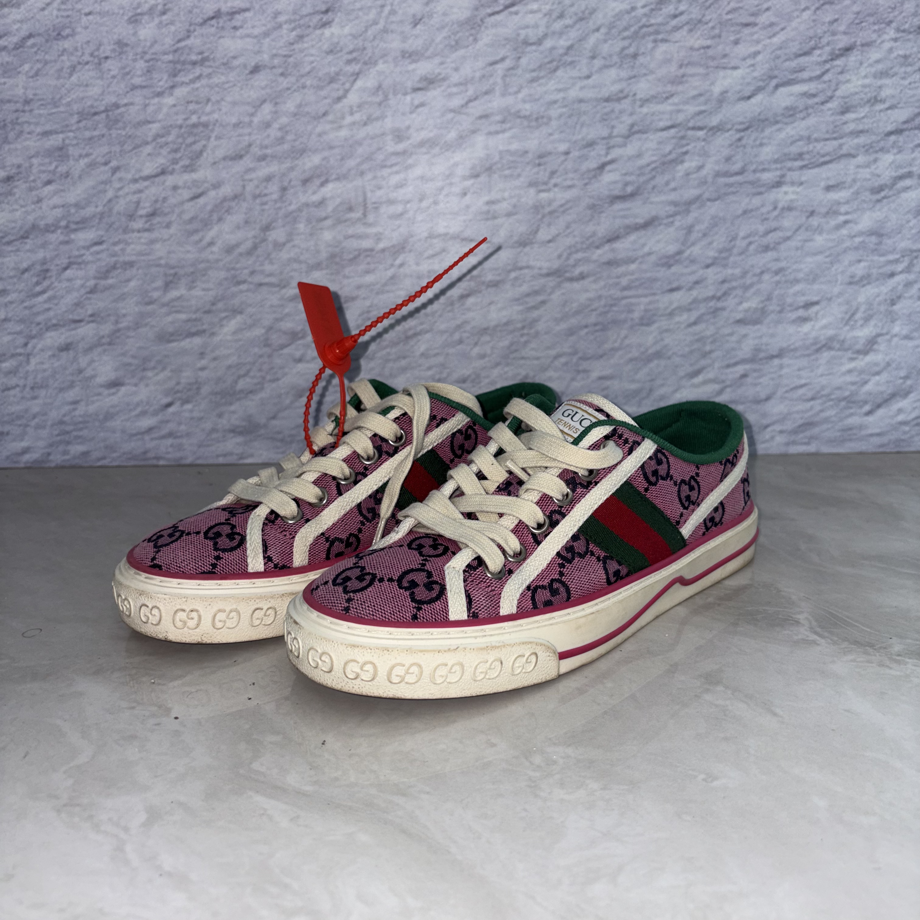 99新 GUCCI/古驰 35码 古驰 满印 帆布鞋