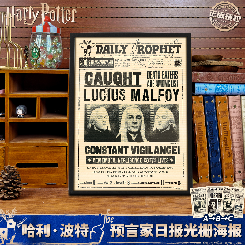 【新品】哈利波特光栅海报预言家海报（不带框）