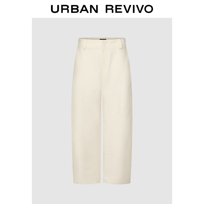 UR2026春季新款女装气质简约日常通勤百搭弯刀裤UWM660015