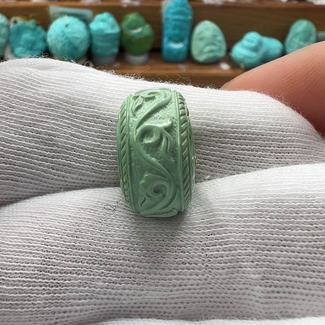 绿松石唐草珠 未镶嵌