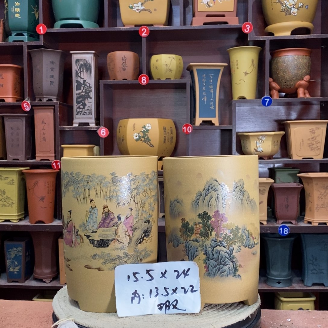 紫砂艺术紫砂花盆