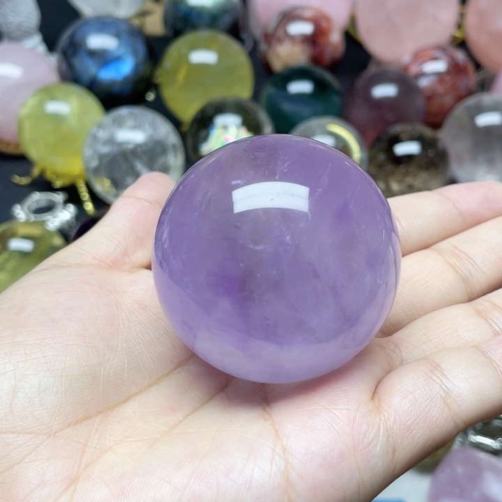 水晶珠宝半成品未镶嵌薰衣草紫水晶