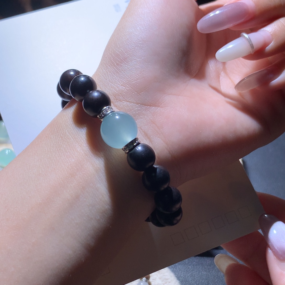 翡翠散珠蒂芙尼蓝珠卡13有包容