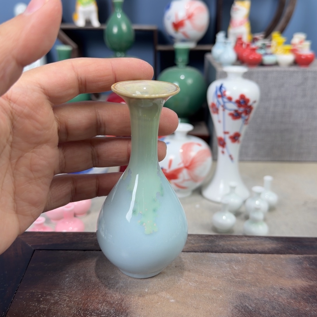 陶瓷手工小花器摆件