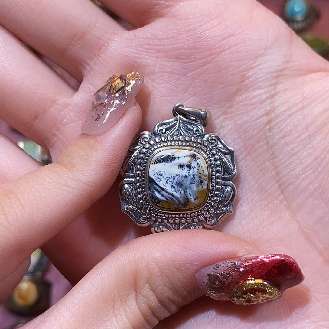 琥珀颈饰银S925镶嵌▲**』吊坠