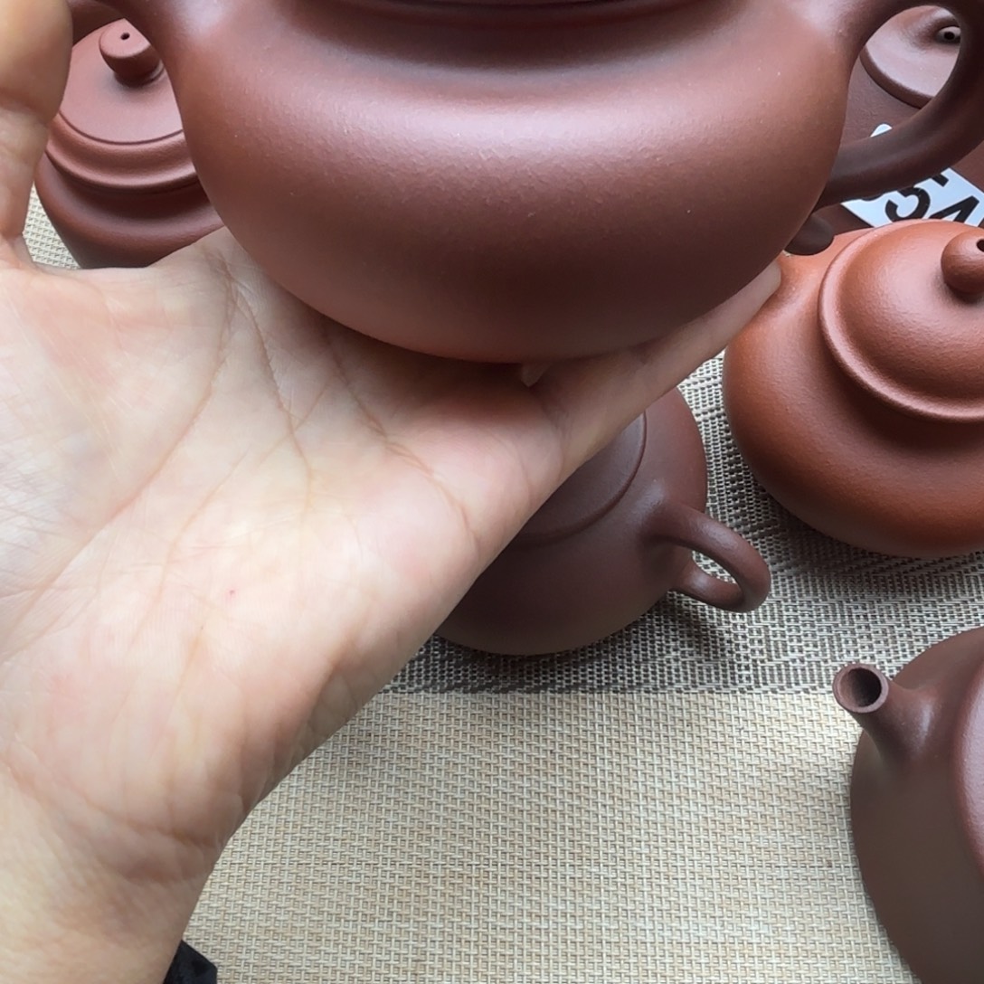 茶壶紫砂紫泥仿古壶200cc微瑕