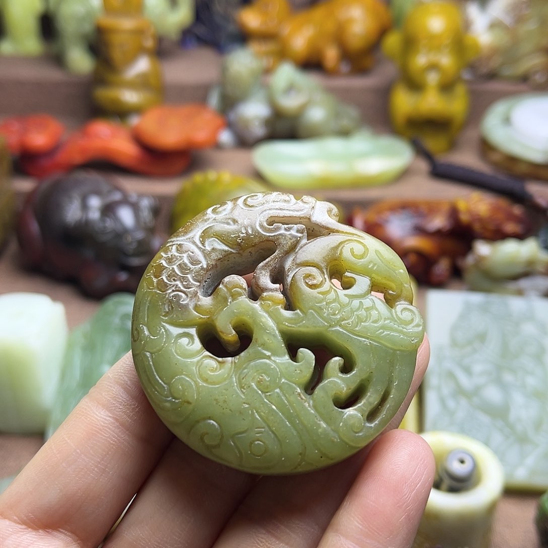白玉菩提吊坠153。。
