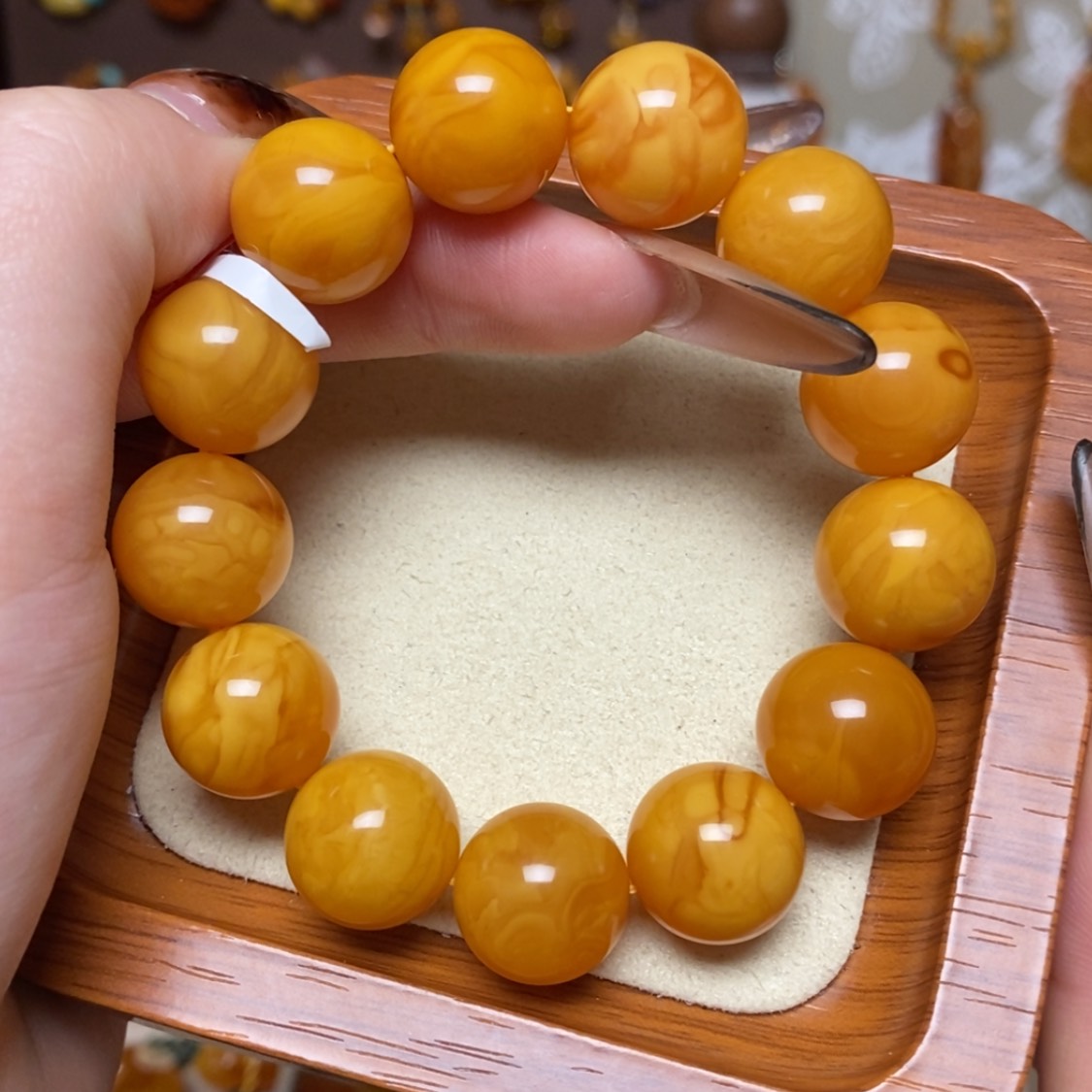 【闪购商品】手链蜜蜡未镶嵌手串