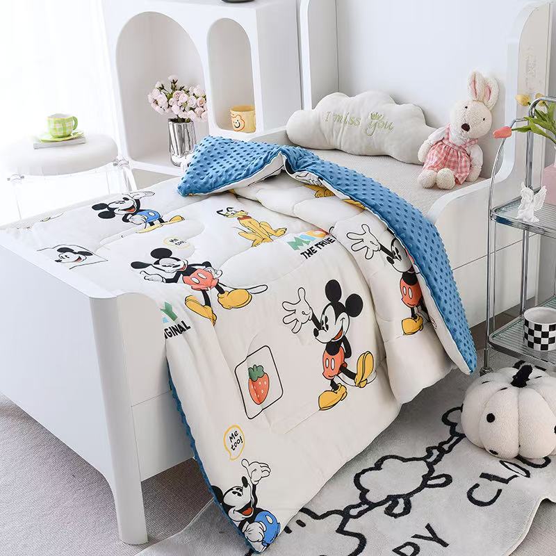 A类碎花简约风针织棉凉感丝夏凉被双人空调被可机洗大豆纤维夏被