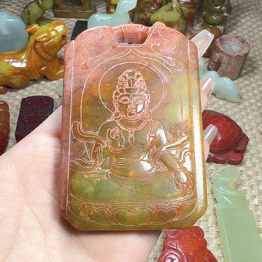 白玉菩提吊坠挂件