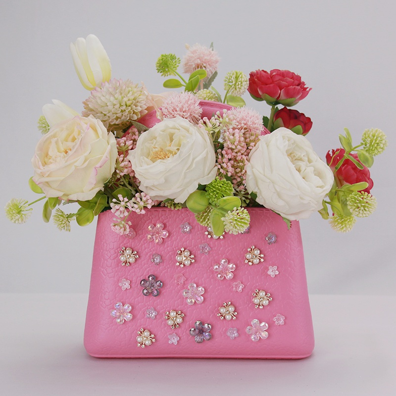 轻奢高级花瓶包摆件包包花瓶别墅ins风家居客厅装饰品乔迁送礼