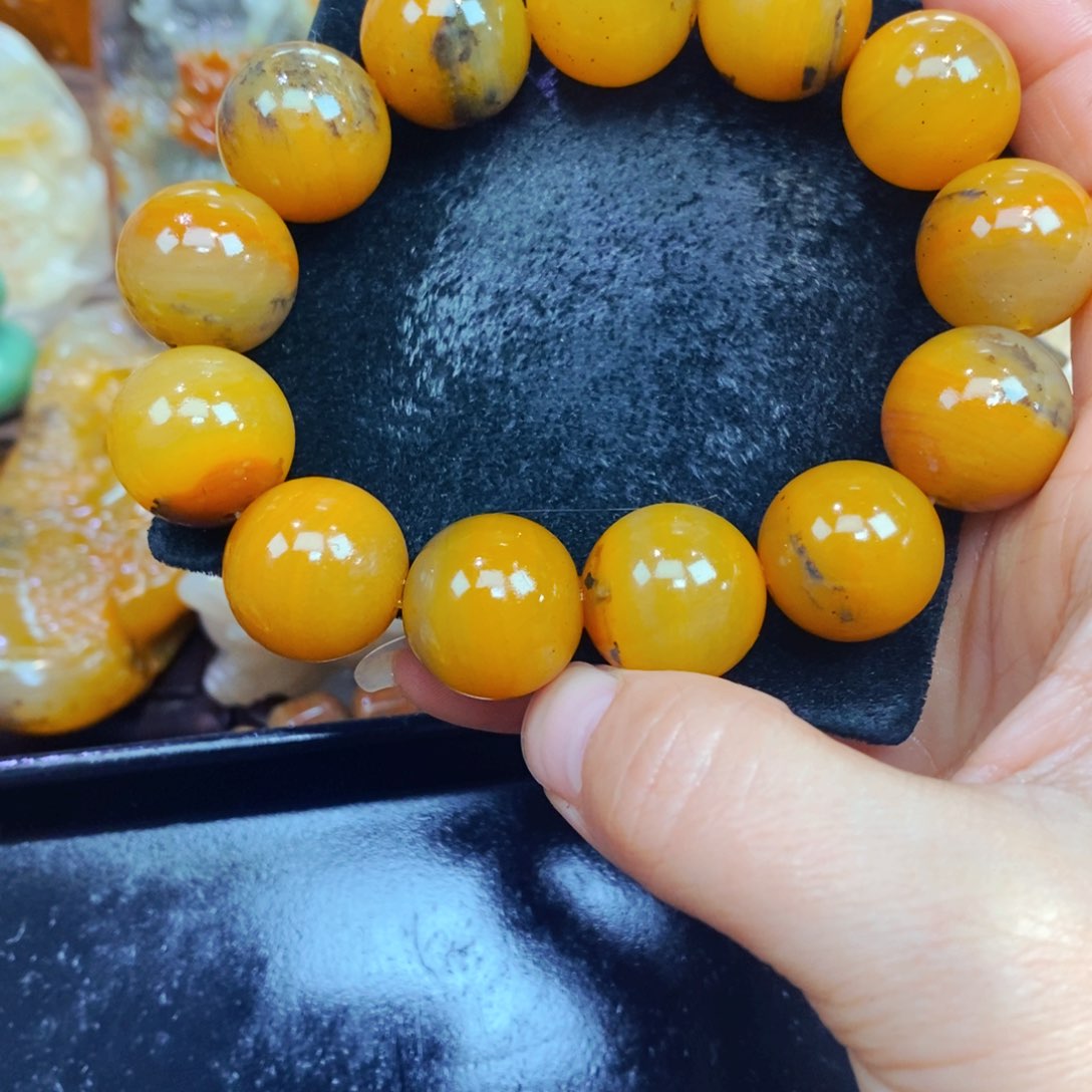 未镶嵌石英质玉（黄龙玉）吊坠(不含链)