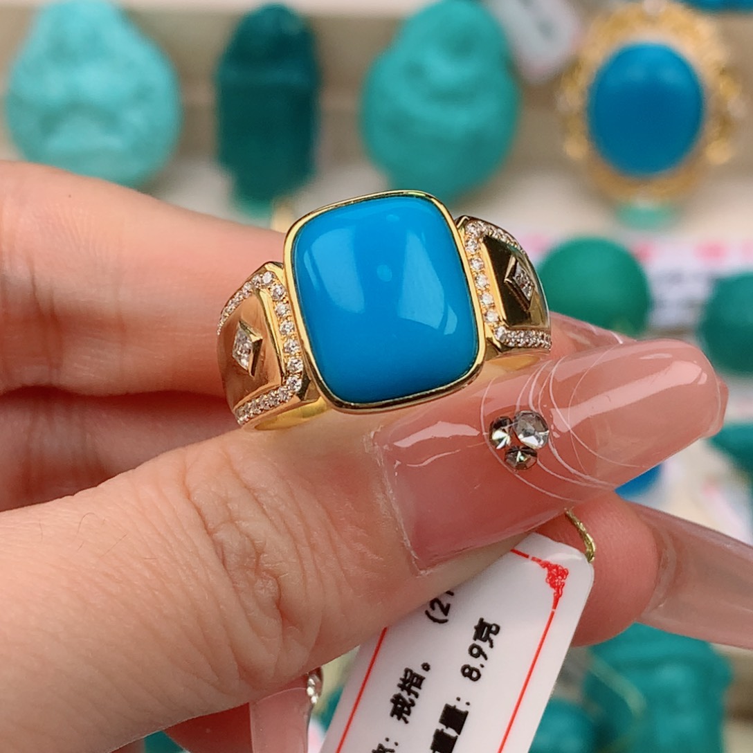 【闪购商品】绿松石配饰18K金镶嵌