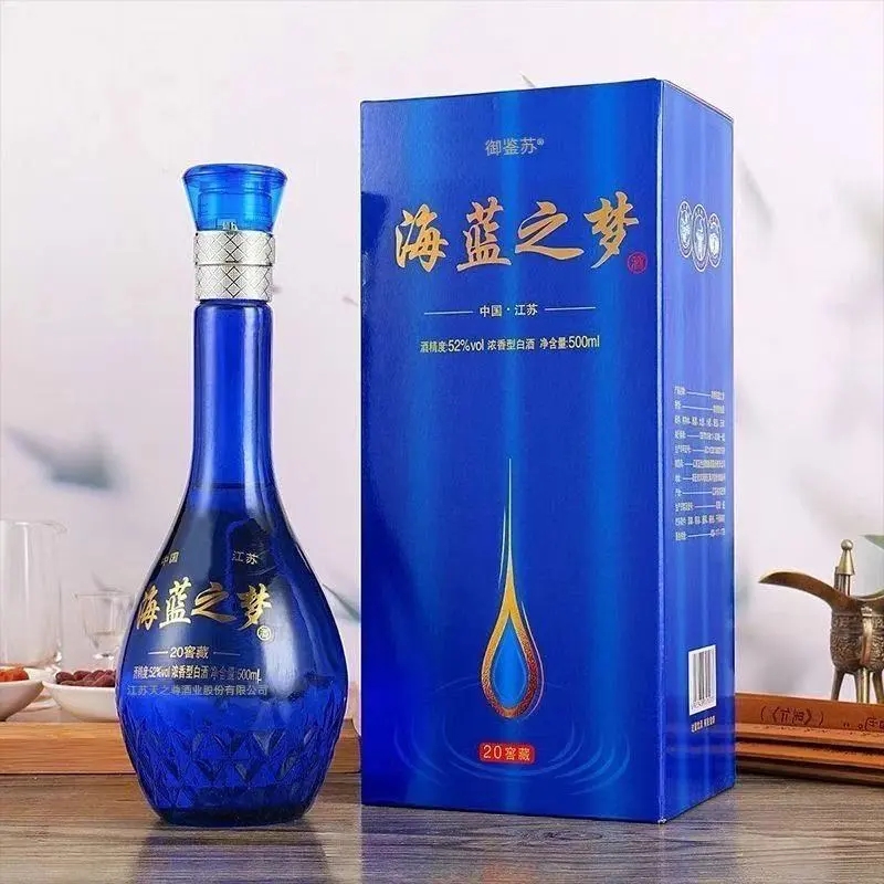 御鉴苏海蓝之梦浓香型白酒52度纯粮礼盒装送礼装52度500ML/6瓶装