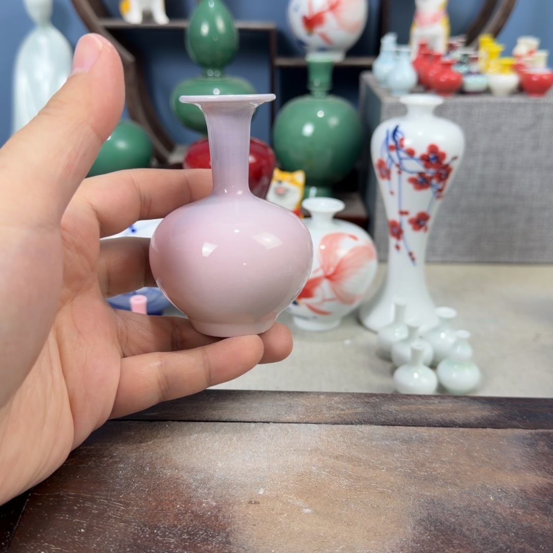 陶瓷手工小花器摆件