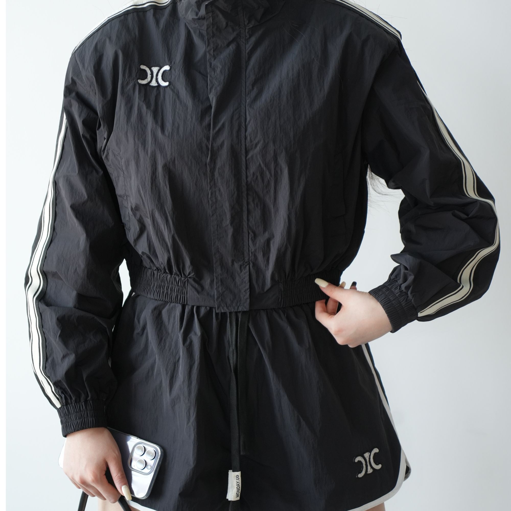 休闲街头风时尚女款套装夹克立领女装上衣春夏时尚款外套夏季春秋