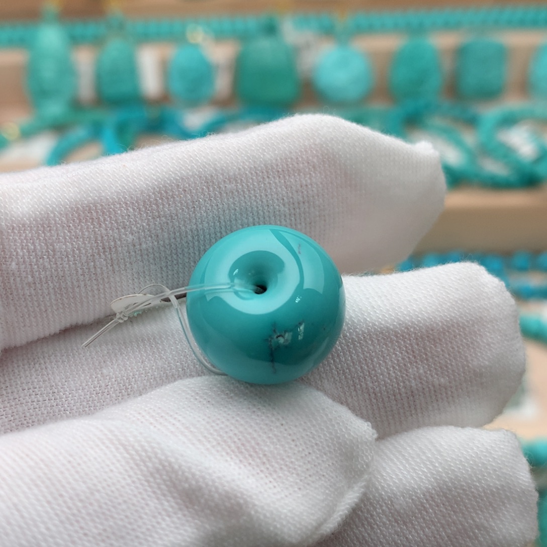 绿松石未镶嵌珠宝奇石15.5mm