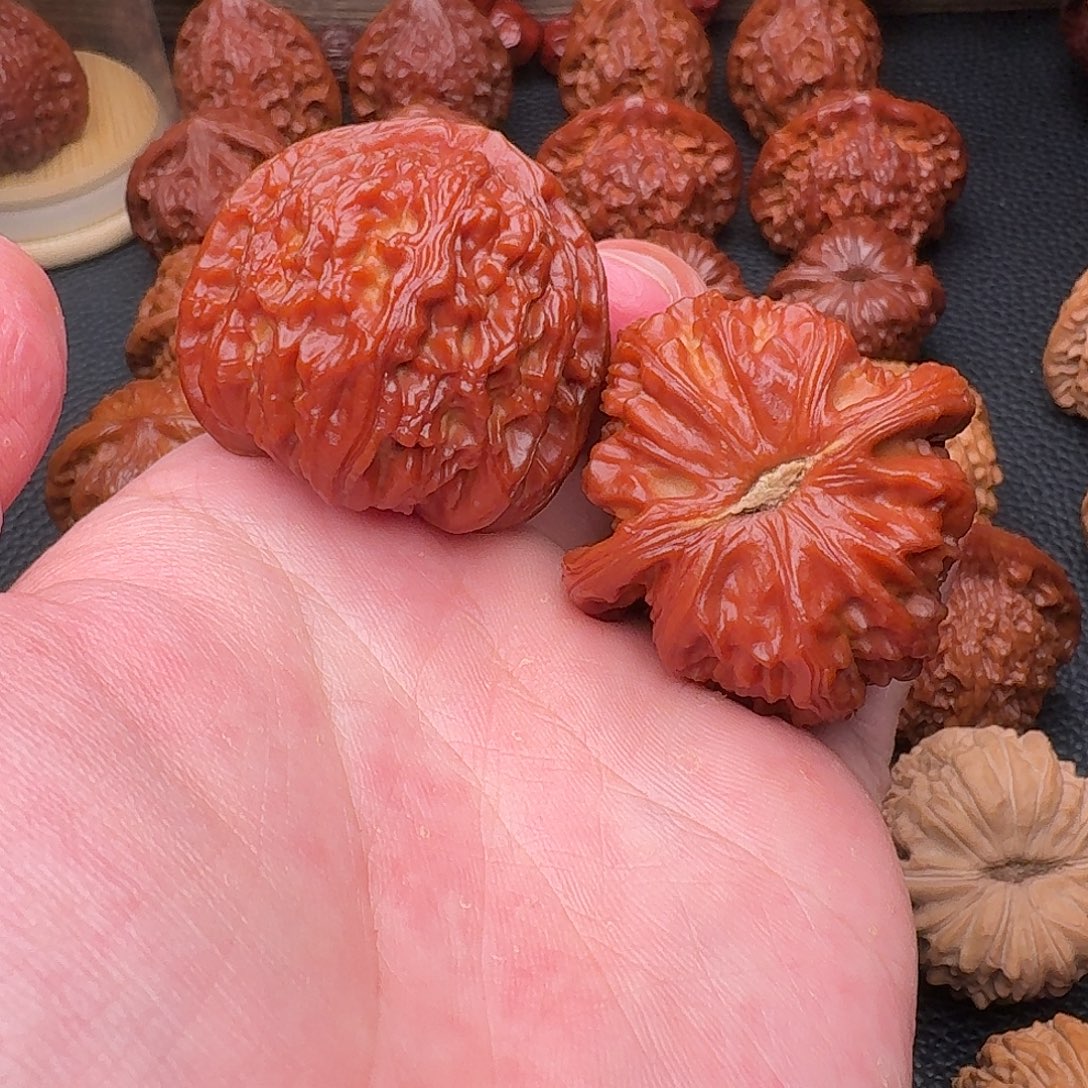 A***闯桃核吊坠顺丰到付白狮子42