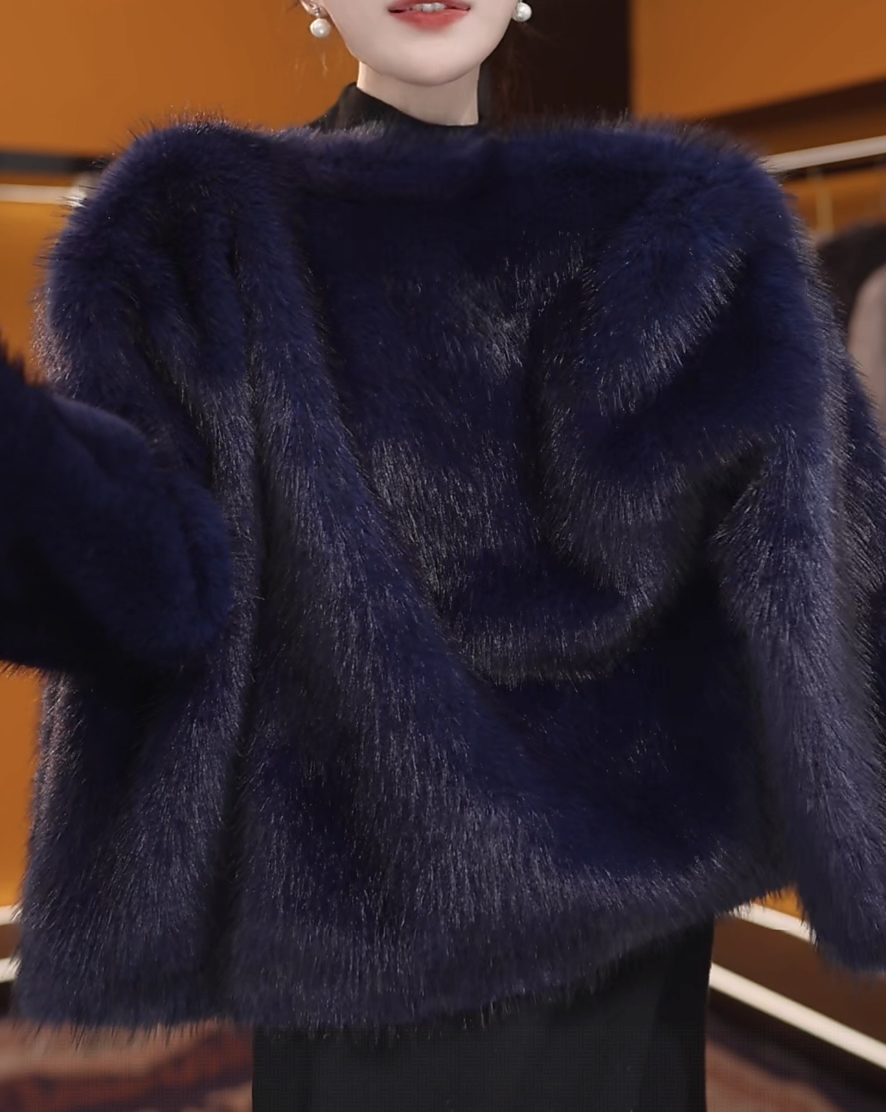 【SQ】雪.时尚气质百搭显瘦女士洋气大方新款外套