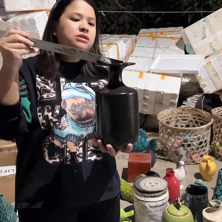 瓶高度25厘米口径4厘米微瑕捡漏