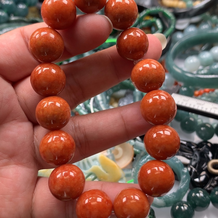 翡翠颈饰未镶嵌保真天然A货翡翠