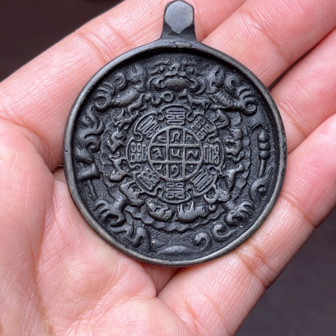 老*铜星月菩提吊坠项链