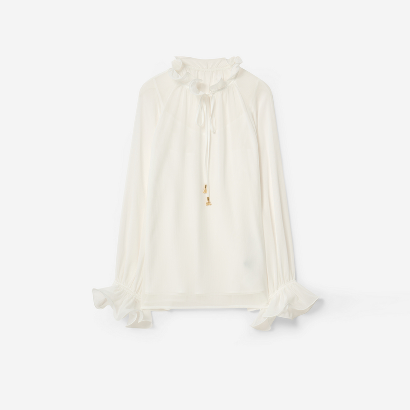 Scofield浪漫荷叶边系带雪纺衬衫袖口褶皱2026春季新品SFBAG6100E